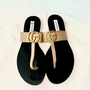 Kellparker Brielle Tan Sandals Slip On